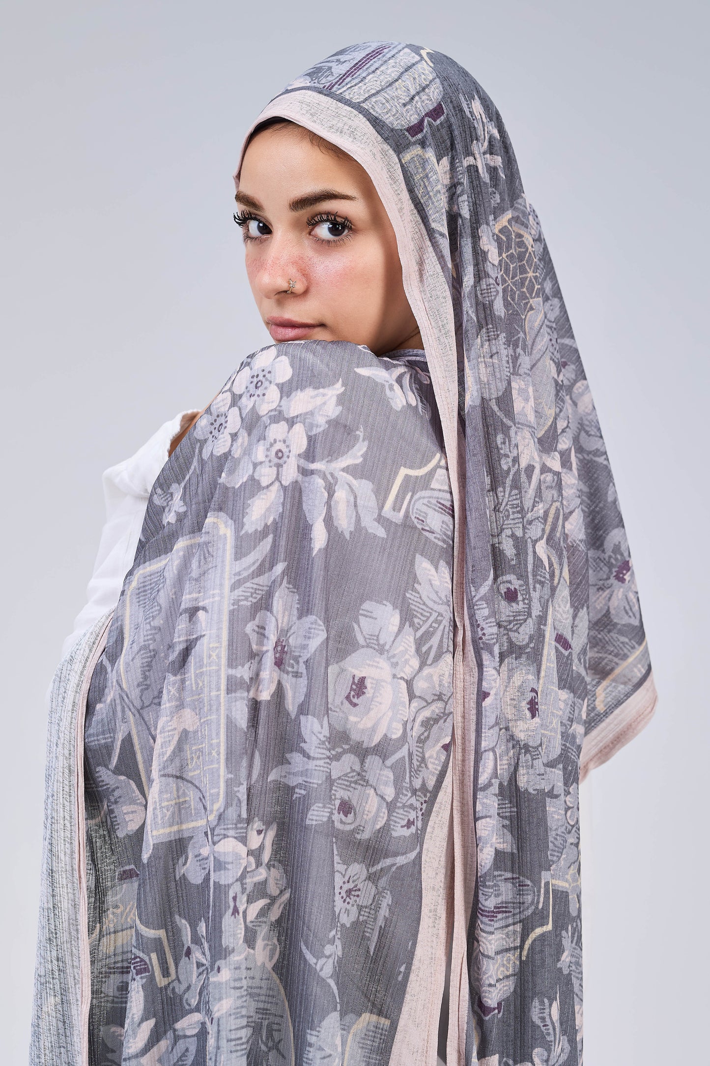 Gray Floral