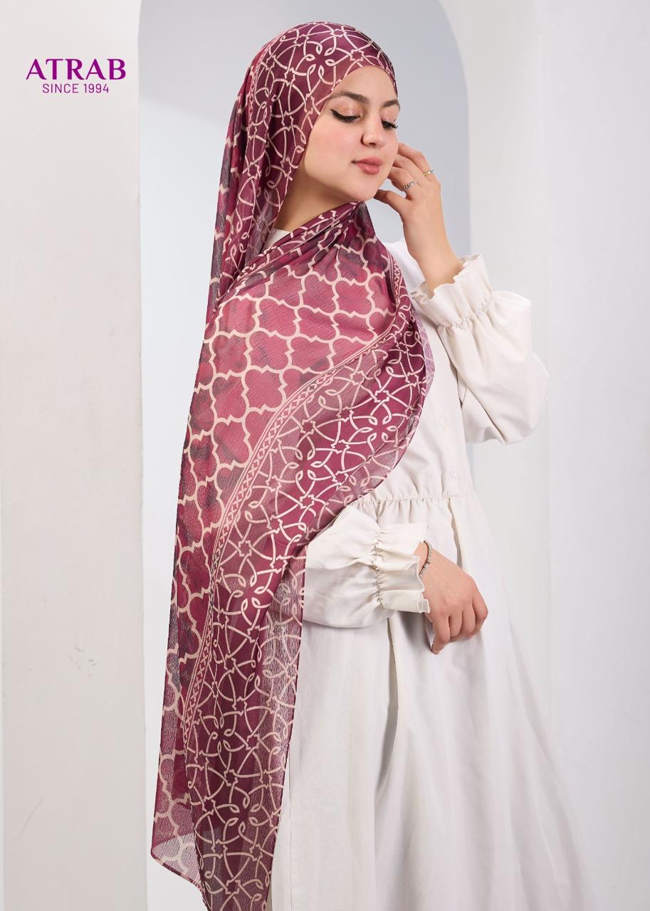 Burgundy Moroccan Geometric