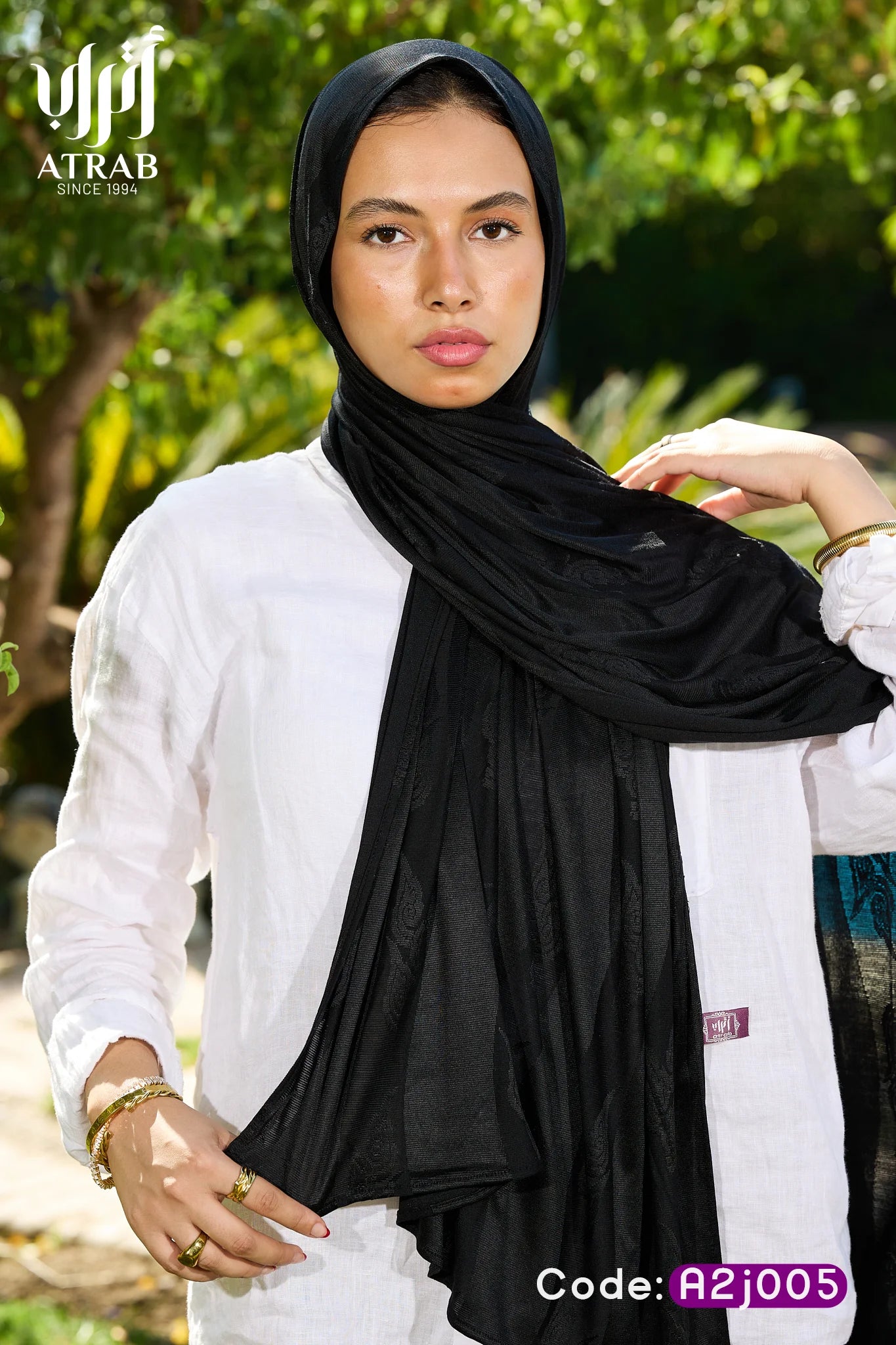 Black Floral stripes