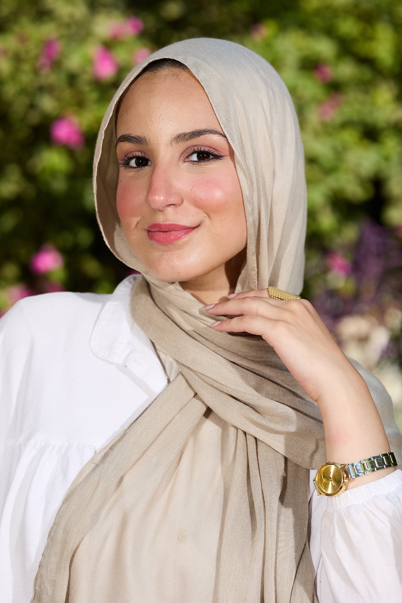 Taupe beige Scarf