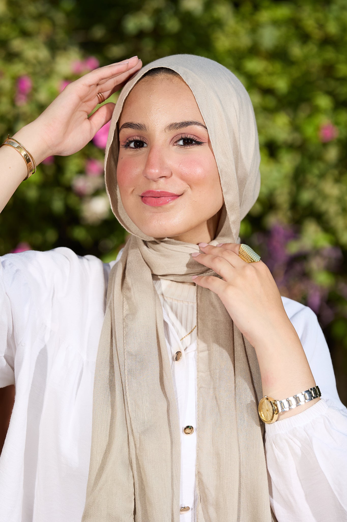 Taupe beige Scarf