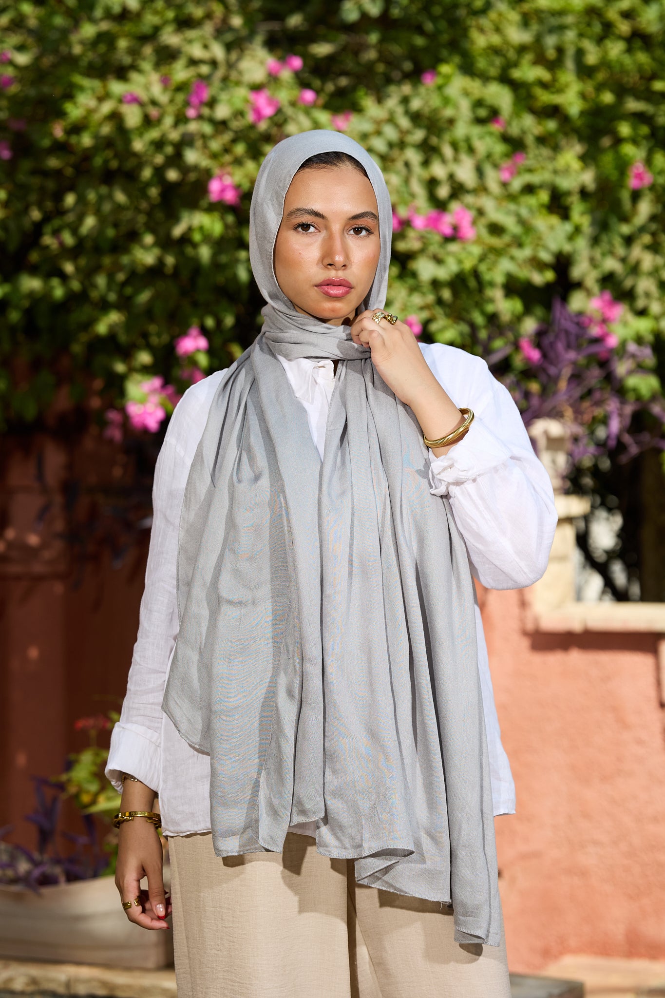 Gray scarf