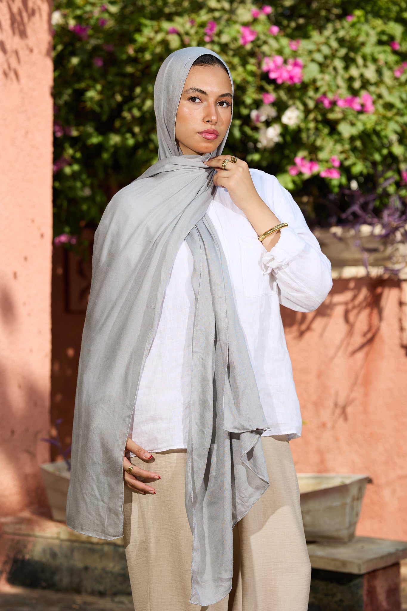 Gray scarf