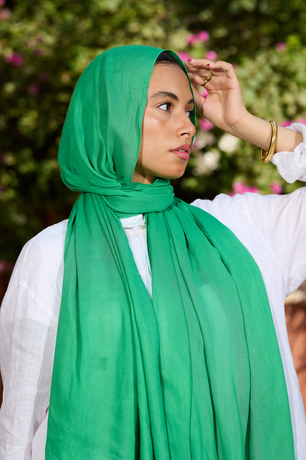 Green scarf