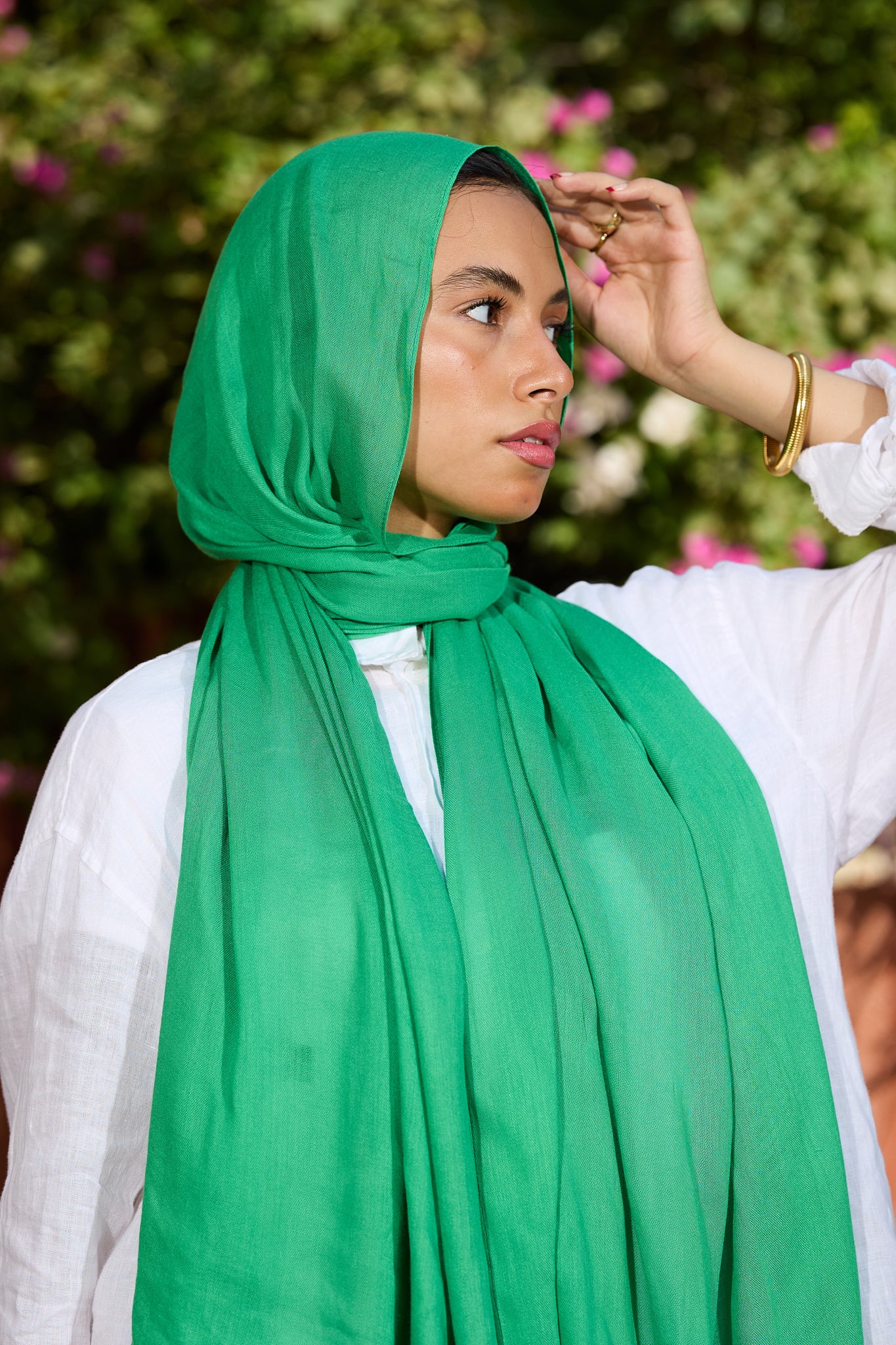 Green scarf