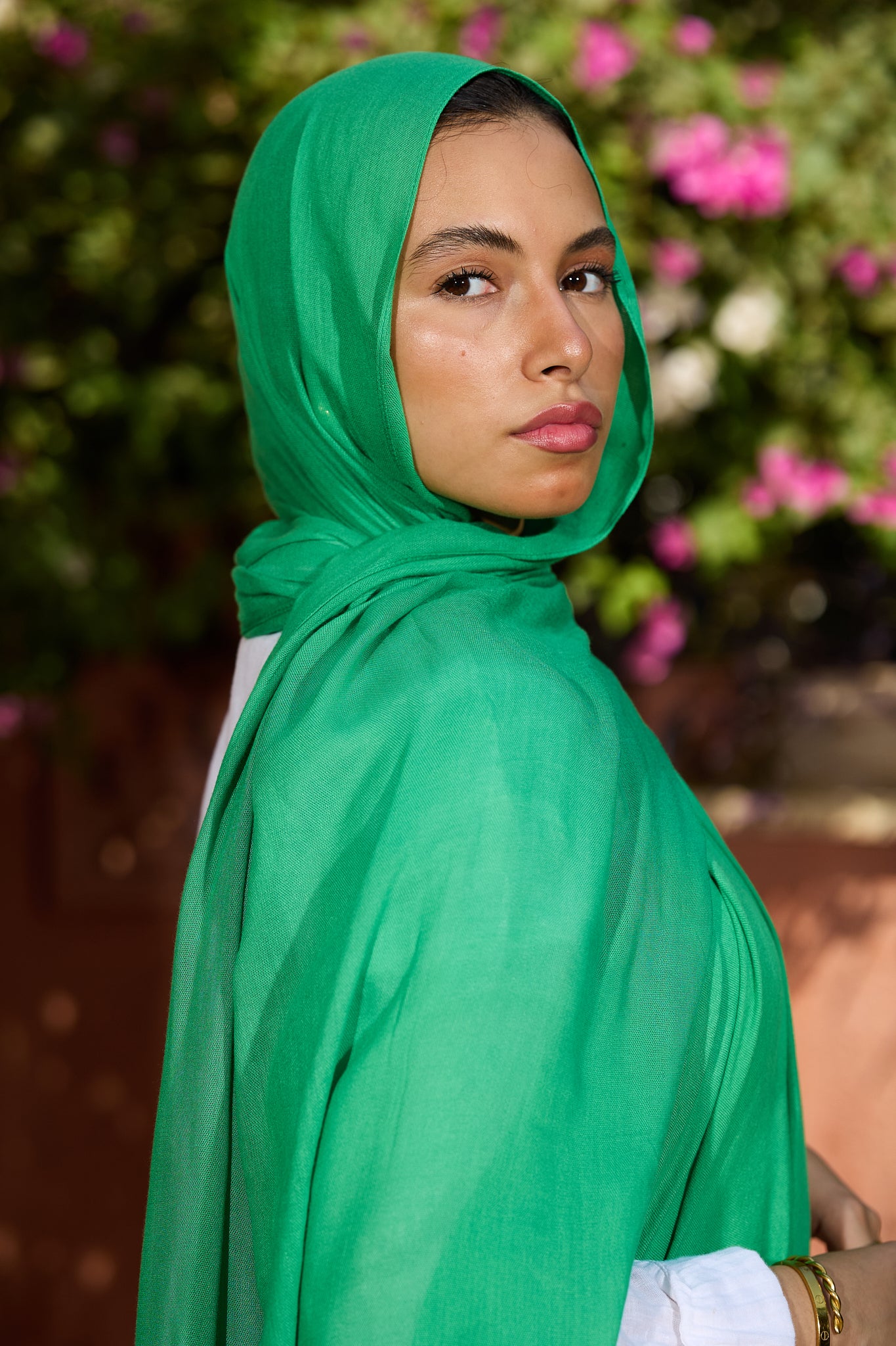 Green scarf