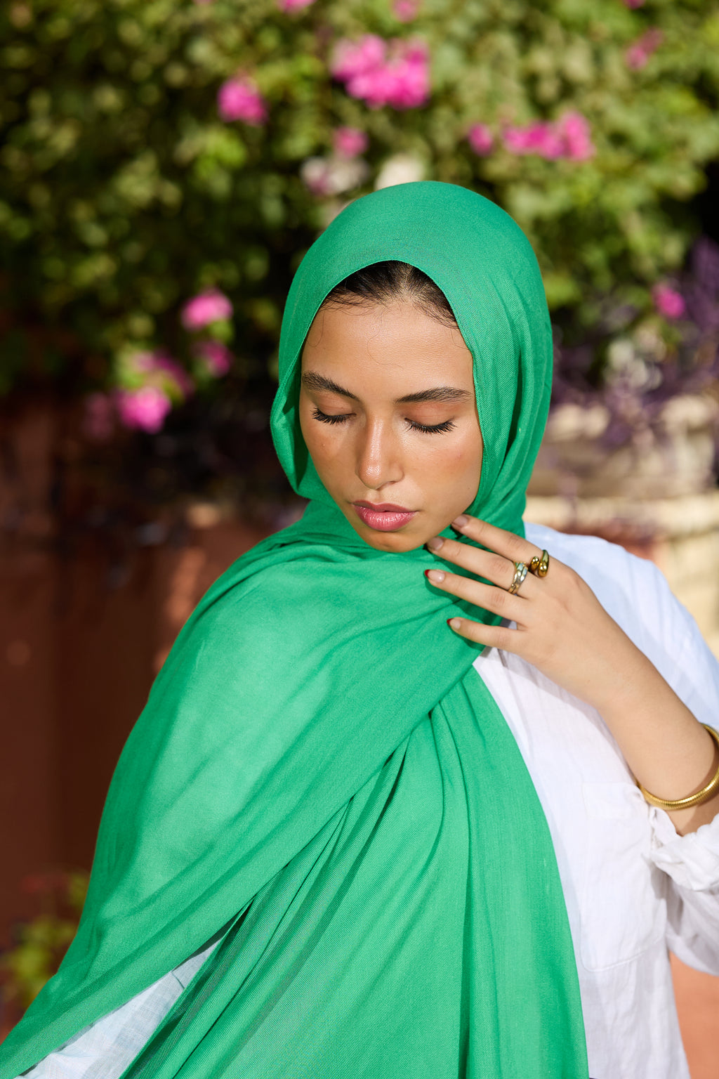 Green scarf