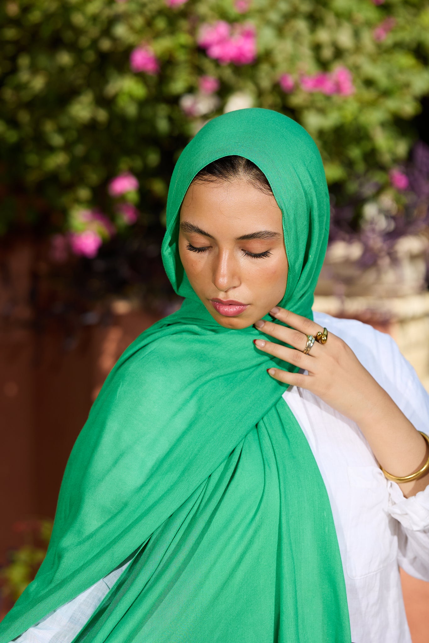 Green scarf