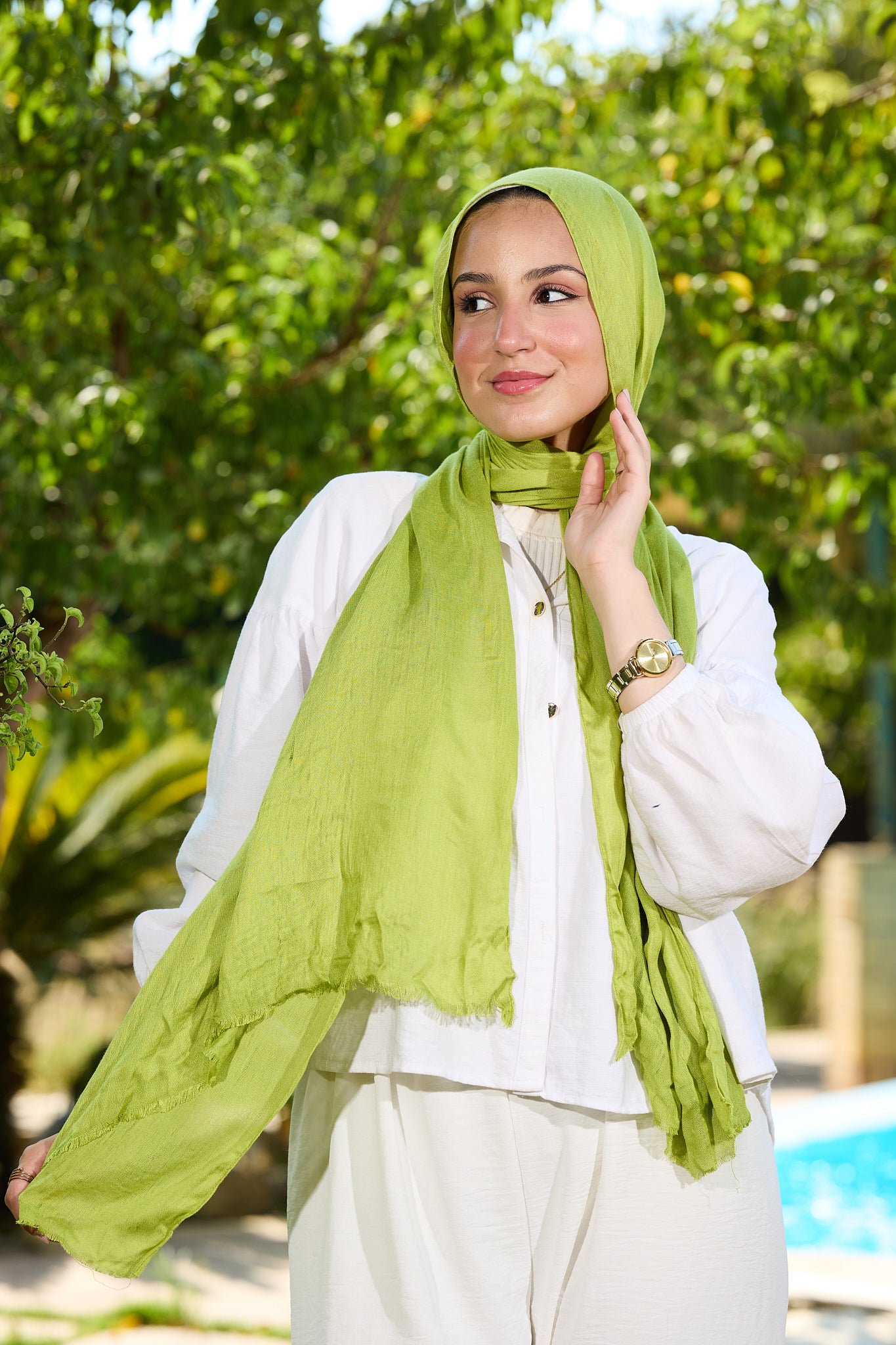 Lime scarf