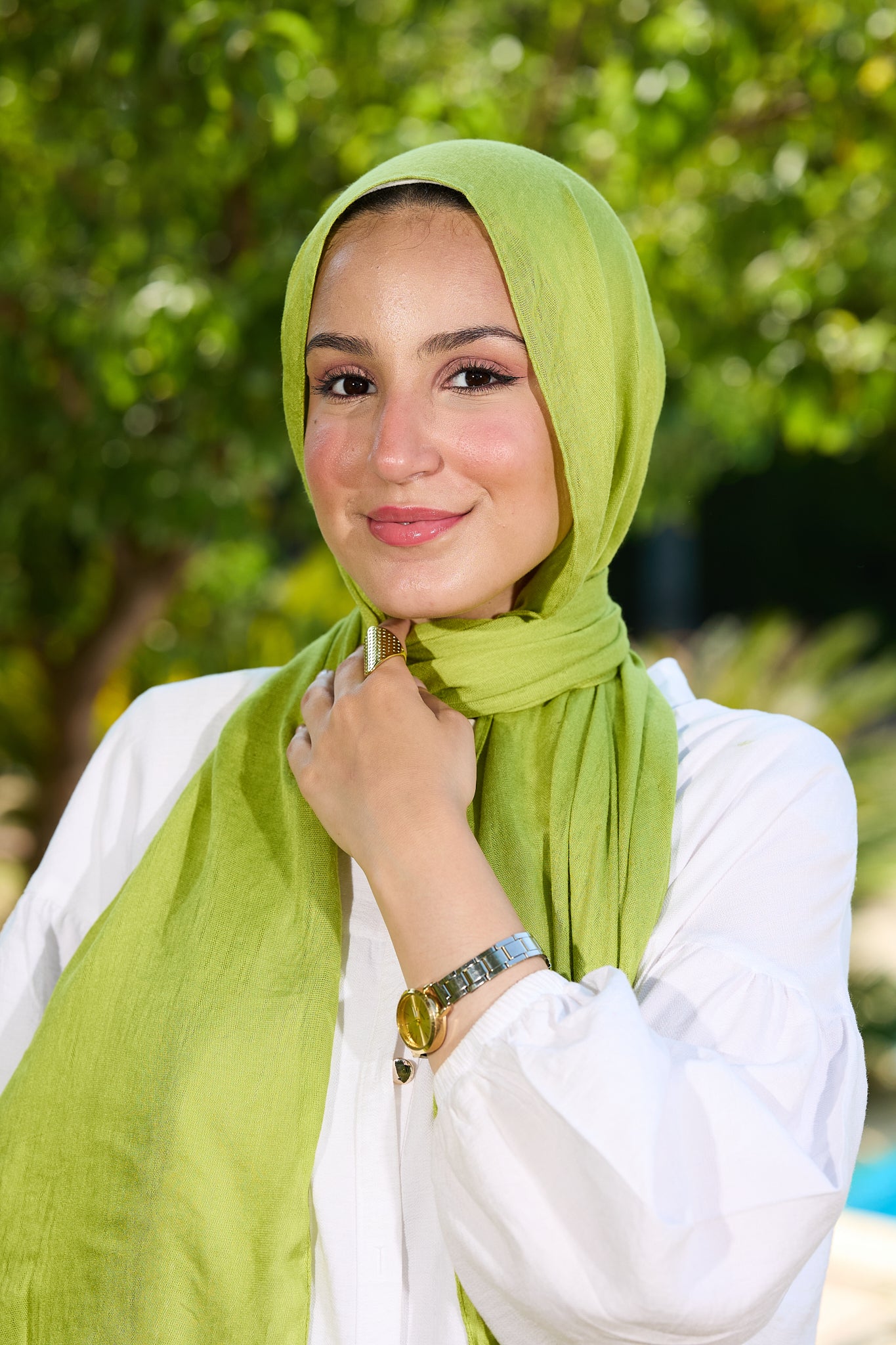Lime scarf