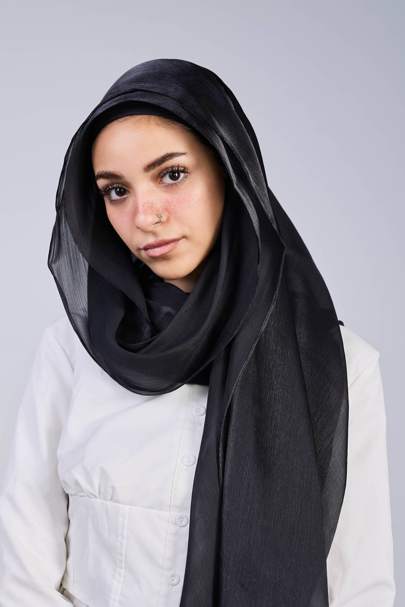 Black organza