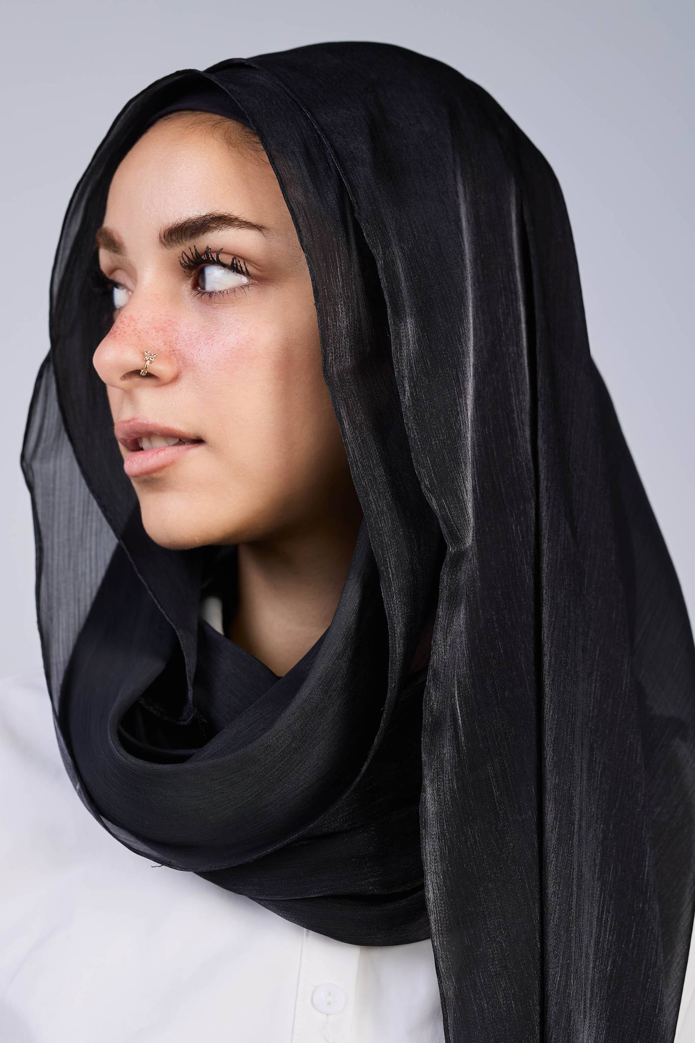 Black organza