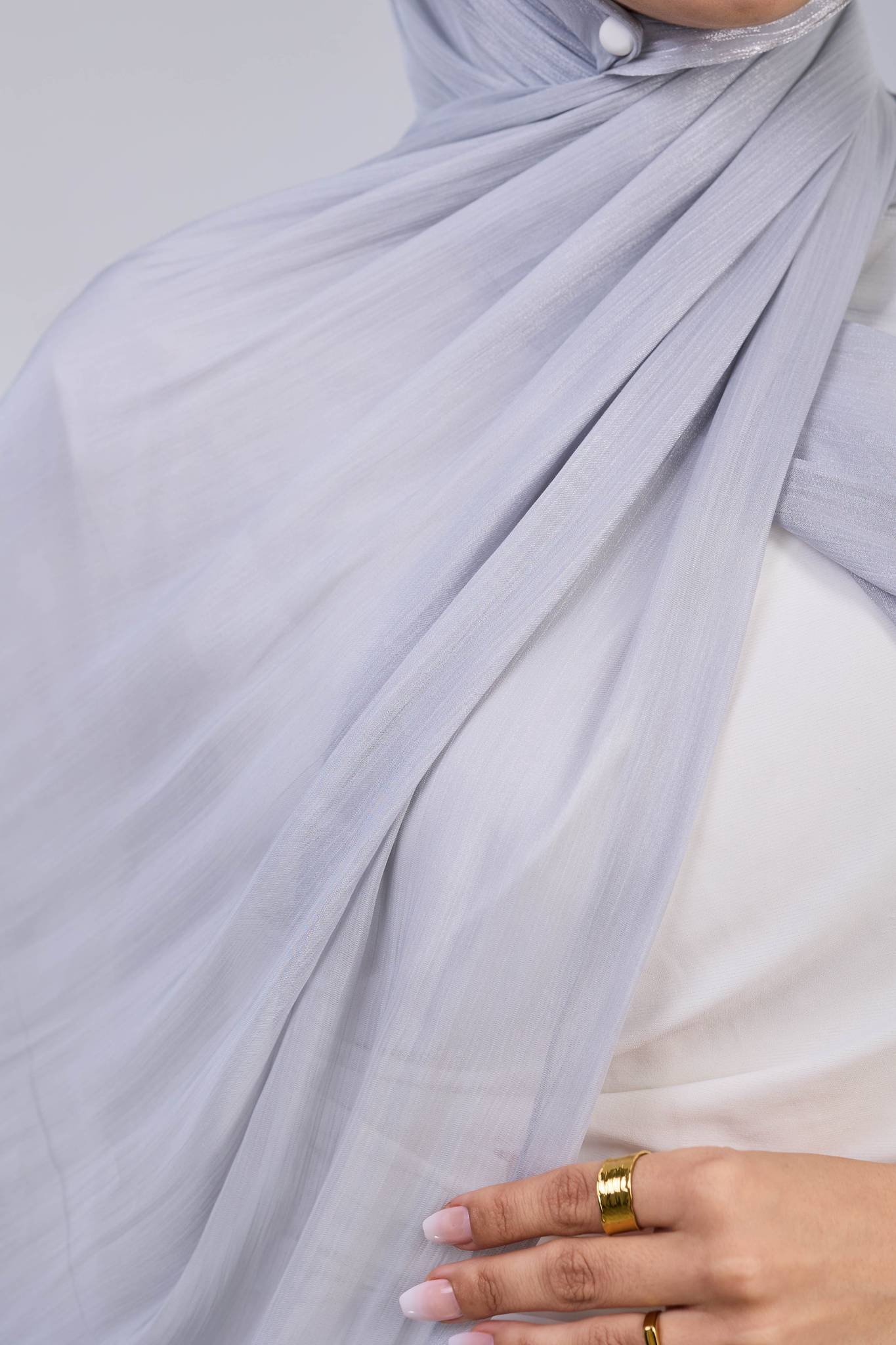 silver organza