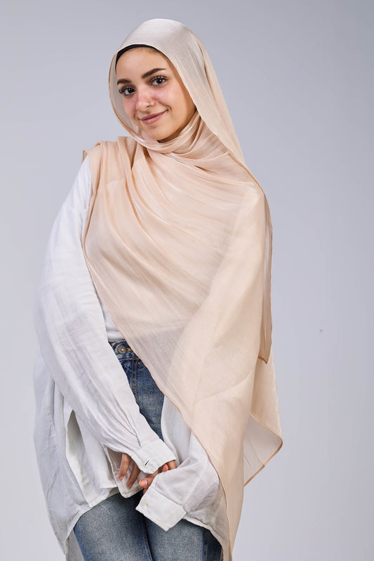 Golden Beige organza