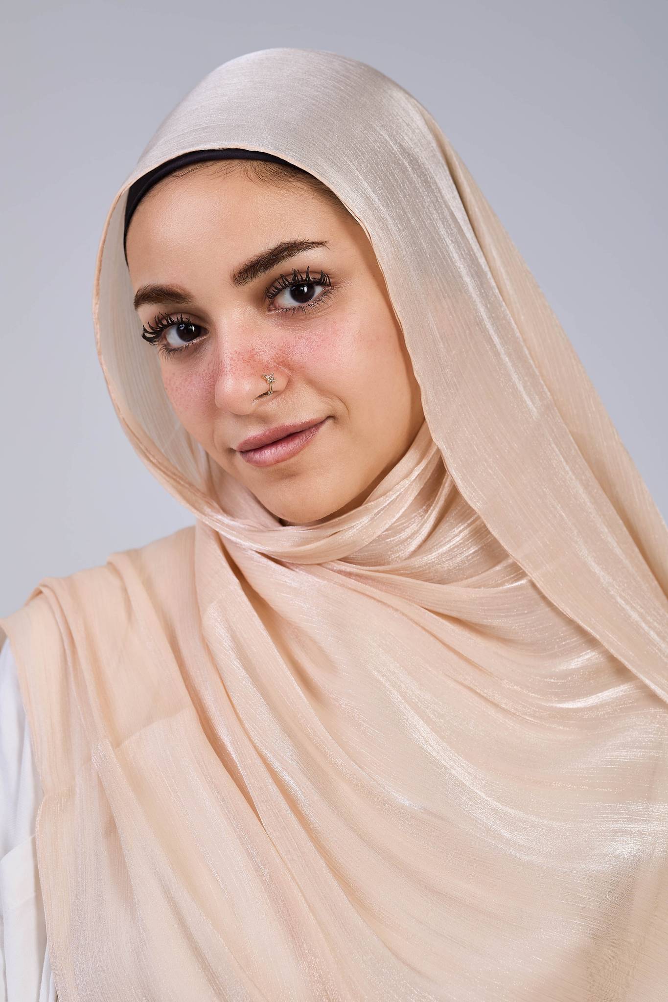 Golden Beige organza