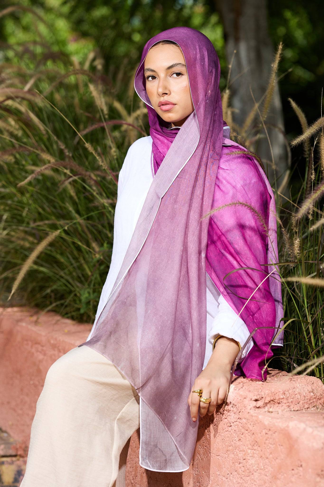 Fuschia & Dark Kashmir
