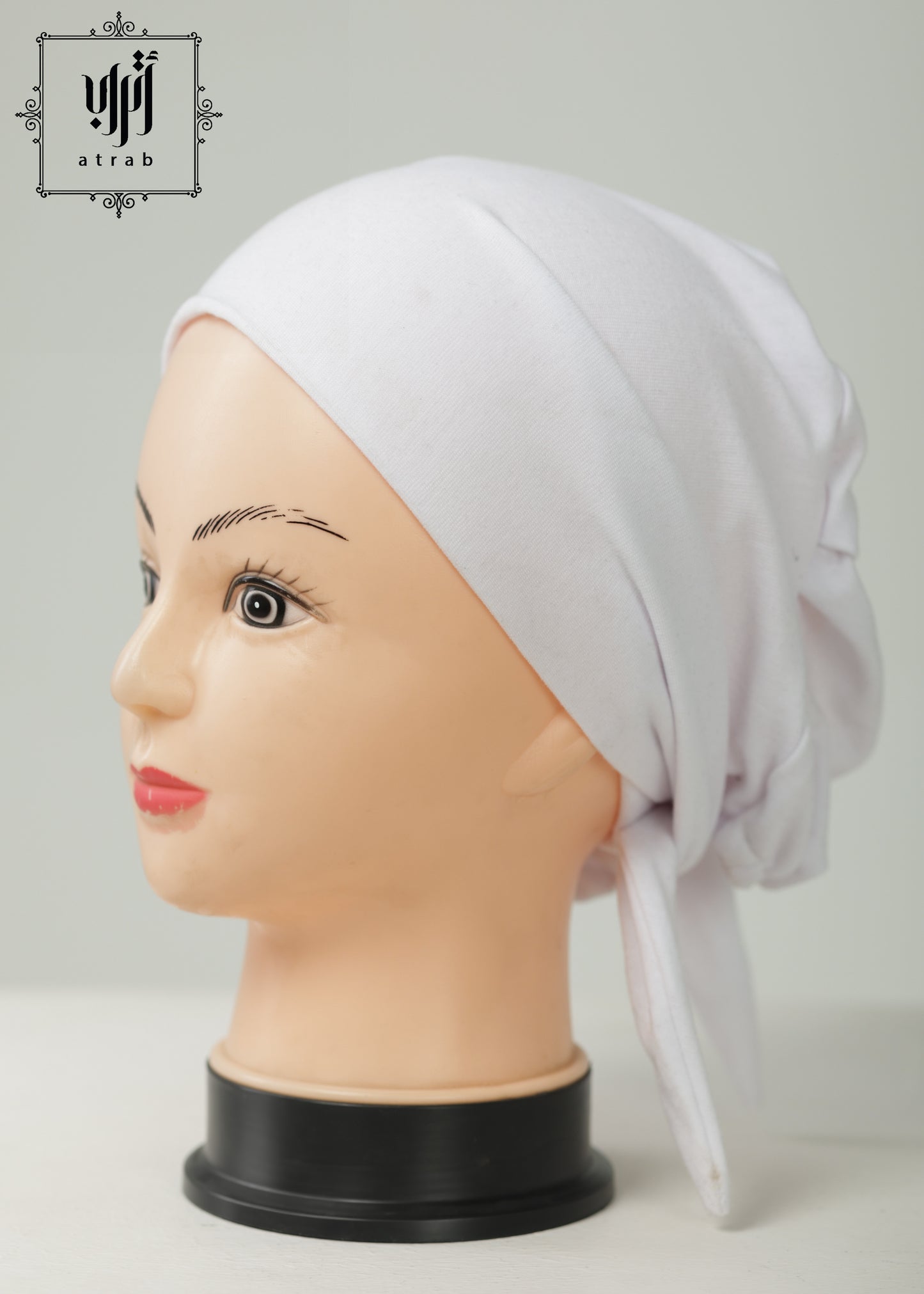White lace up bonnet without sewing