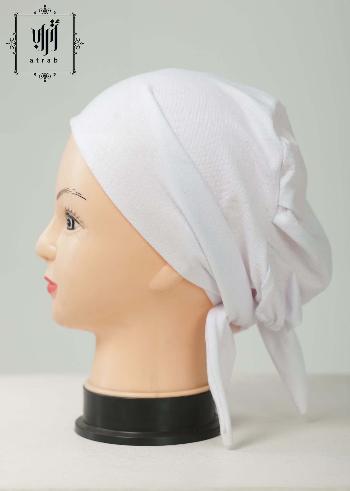 White lace up bonnet without sewing