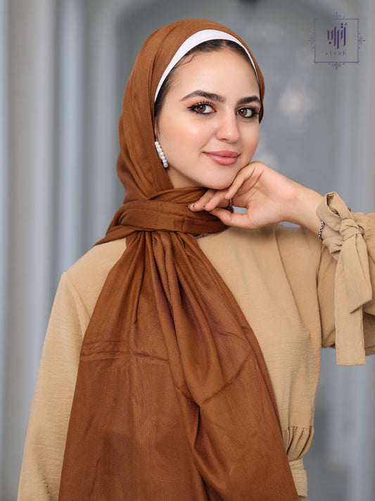 Coffee brown scarf