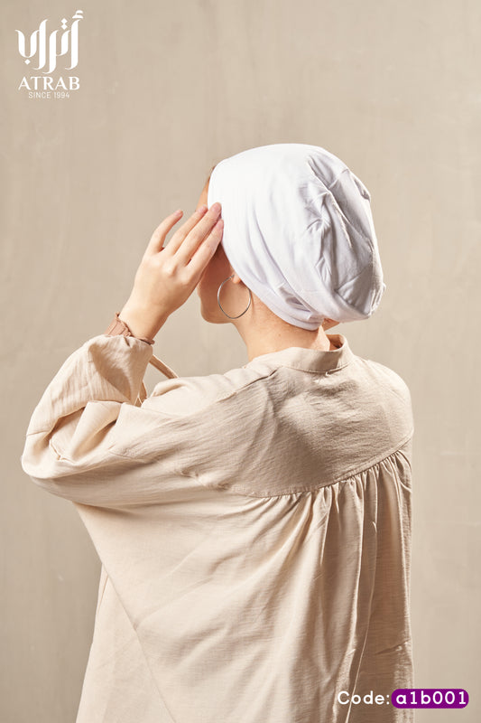 White bonnet without sewing
